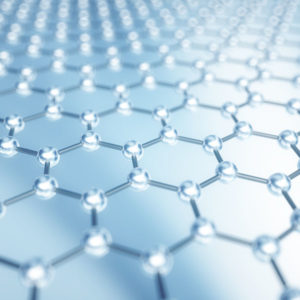 Illustration of the atomic structure of graphene
